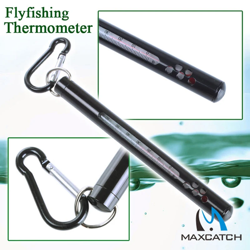 1 шт. Fly Fishing термометр для измерения температуры воды черный/синий/зеленый рыболовные принадлежности рыболовные снасти инструмент