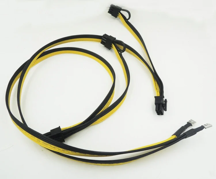Двойной 2 * PCI-E 6-контактный кабель питания для самостоятельной сборки цепь шнура