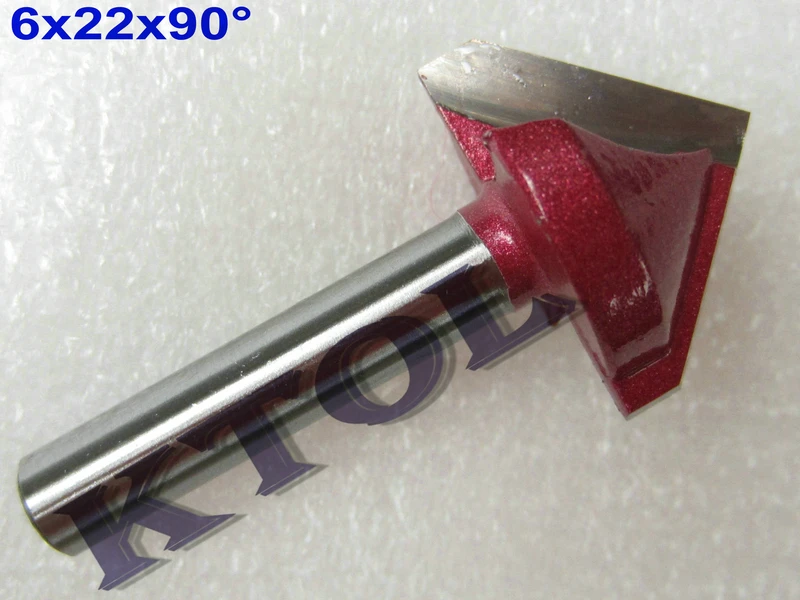 6x22mm 90 Angle LOW Cost V shaped Bits Engraving Tools, 5pcs/set cnc