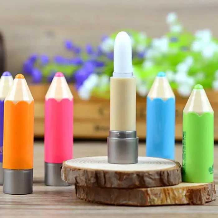 Professional Lip Balm Crayons Funny Pencil Shaped Moisturizer Lip Stick Balm Gloss Tool MSI-19