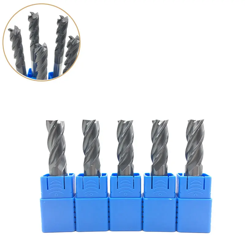 10pcs Flat endmills 12mm HRC50 4F 12*75 Alloy Carbide End Mill Slot