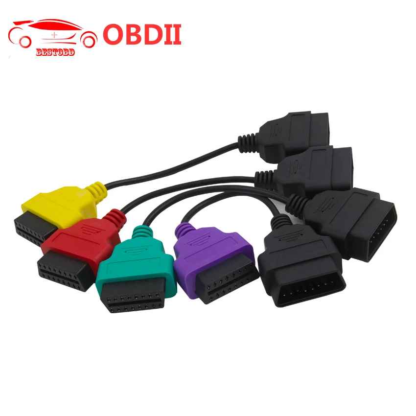 

4PCS/lot High Quality for fiatecuscan OBD2 Connector Diagnostic Cable For Fiat ECU Scan MultiECUScan Cable for Fiat for Lancia