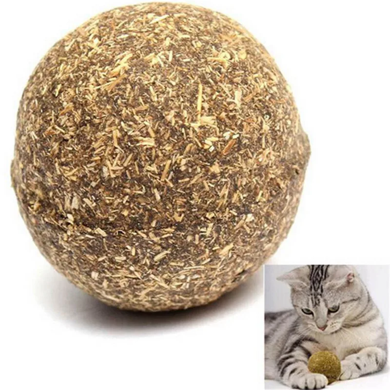 

2Pcs/4pcs Natural Catnip Ball Mint Ball Toy for Cat Dog Kitten Cat Teaser Playing Chew Rope Ball Cat Treats Toys Products