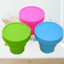 200 шт, складная кружка для путешествий, складная кружка, силиконовый стакан, портативная дорожная чашка для мытья, уличная