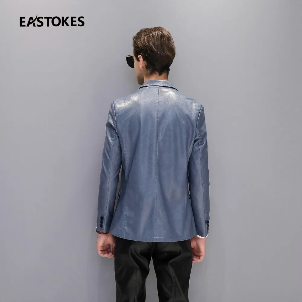 Men Slim Cut Leather Jackets Man Leather Windbreaker Notch Lapel Suit Casual Faux Leather Outerwears Mid-Length Jacket Outerwear Men Slim Cut Leather Jackets Man Leather Windbreaker Notch Lapel Suit Casual Faux Leather Outerwears Mid-Length Jacket Outerwear