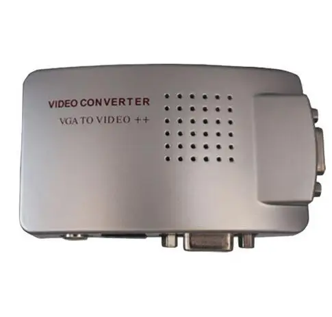 PC VGA to TV AV RCA Signal Adapter Converter Video Switch Box Supports NTSC PAL For Computer Peripherals vga to av converter