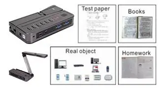 Визуализатор цифровой классной камеры для документов с HDMI VGA USB портом VE802AF