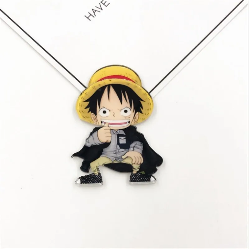 Мультяшный Аниме ONE PIECE бейджи значки on Backpack акриловый значок kawaii pins для женщин