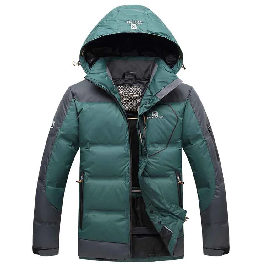 

Free Shipping 2017 Contrast Color Mens Winter Jackets Men's hood Coat Winter Casual & Fit Thick Man Down Jacket Size M-3XL 260