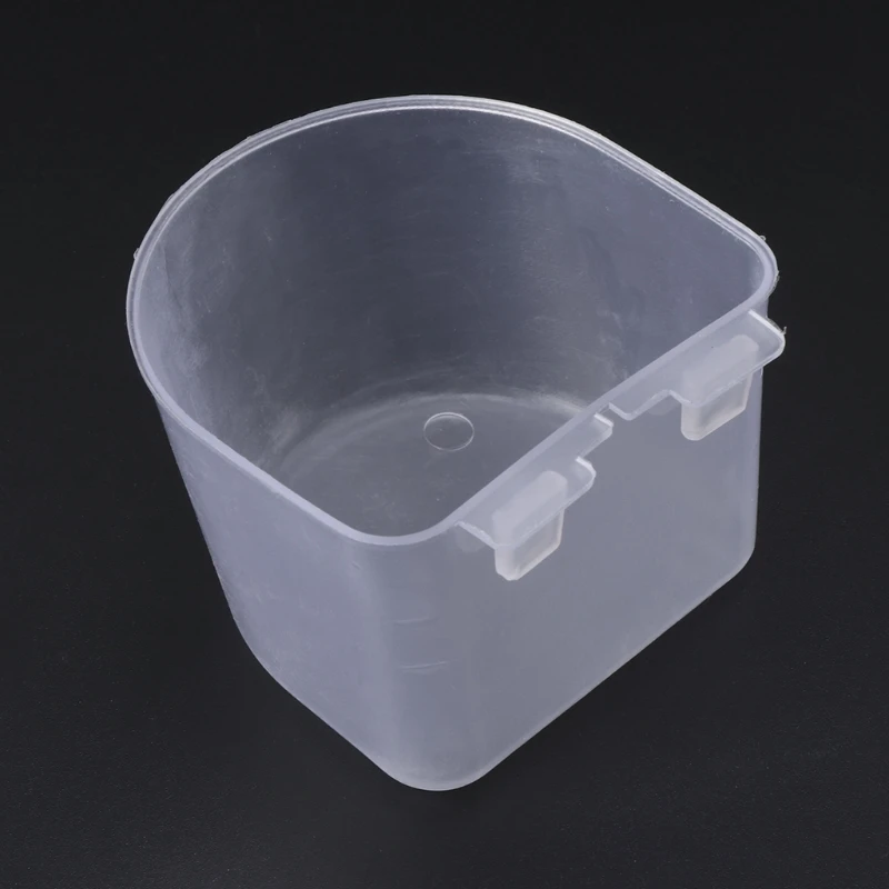 Parrot Bird Feeder Hamster Flat Bottom Feeding Cup Hanging Drinking Food Bowl Birds Supplies 5pcs bird feeder parrot feeder parrot feeding bowl