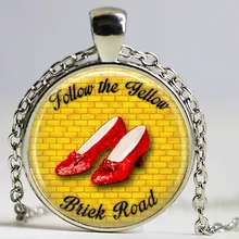 Ожерелье с надписью Follow The Yellow Brick Road ювелирные изделия из унции