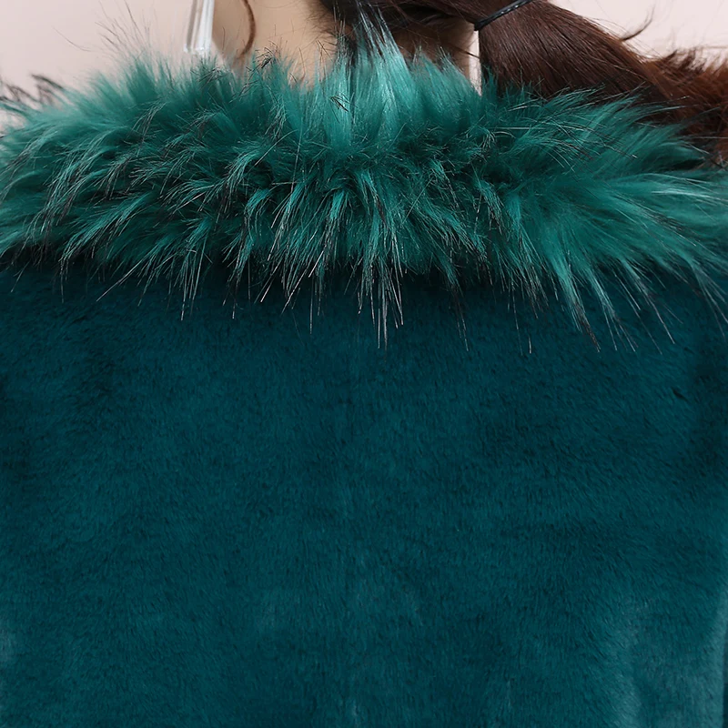 Nerazzurri Autumn short fluffy faux fur jacket