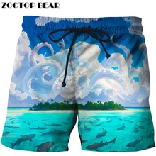 Zootop bear 3D принт мужские шорты Harajuku Sea повседневные крутые летние мужские пляжные шорты с эластичной талией мужские шорты для фитнеса Прямая