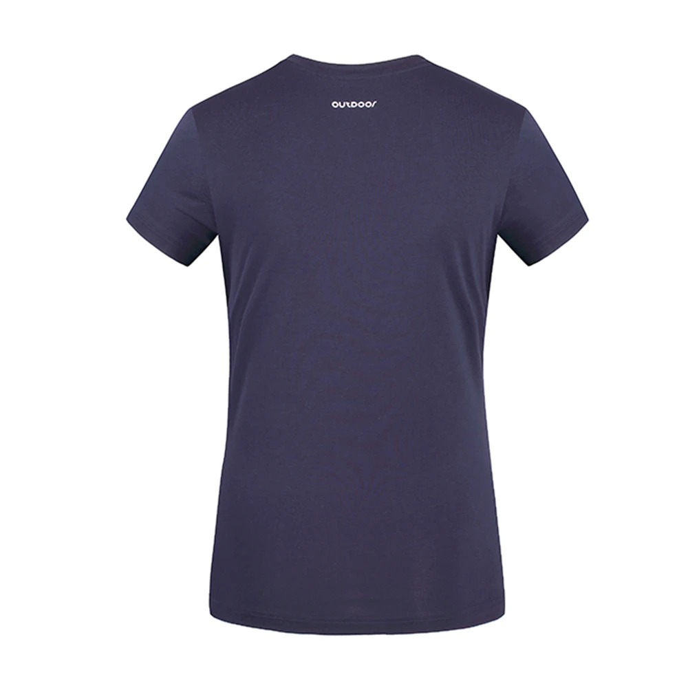 SAIQI Летняя женская походная футболка для бега с коротким рукавом Удобная Спорт на открытом воздухе, фитнес хлопковая Футболка 117408