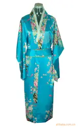 Традиционный китайский костюм платье Для женщин шелковый атлас кимоно халат регулярные Размеры