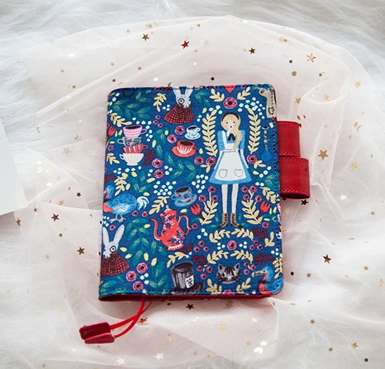 

Alice In Wonderland Cute A6 Hobonichi Style Journal Cover Suit For Standard A6 Fitted Paper Book