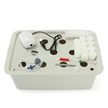 

11 Holes US Plug 220-240V Plant Site Hydroponic System Indoor Garden Cabinet Box Grow Kit Bubble Garden Pots Planter Nursery Pot