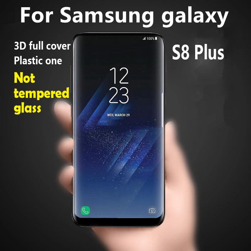 

Wholesale 3D Full Curved Surface Soft PET Screen Protector Film For Samsung Galaxy S8 Plus 500pcs