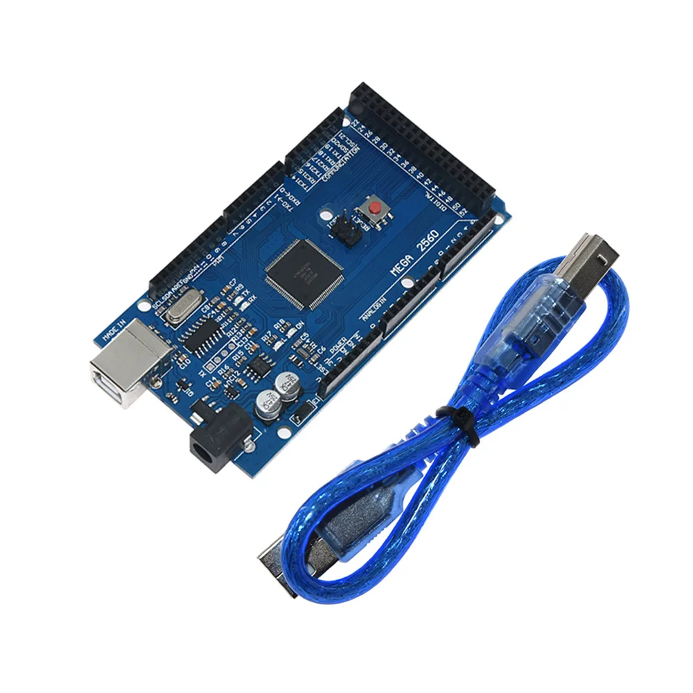 Usongshine для Arduino MEGA 2560 R3 AT Mega2560 R3 REV3 ATmega2560-16AU CH340G плата на usb-кабеле совместима с Arduino 2560 R3 - Цвет: CH340G USB