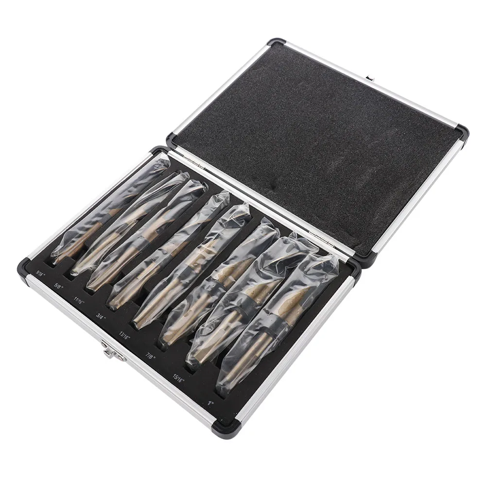 

8pcs Twist Drill Bits Set with Box packing 1/2 Inch Shank Woodworking Tool