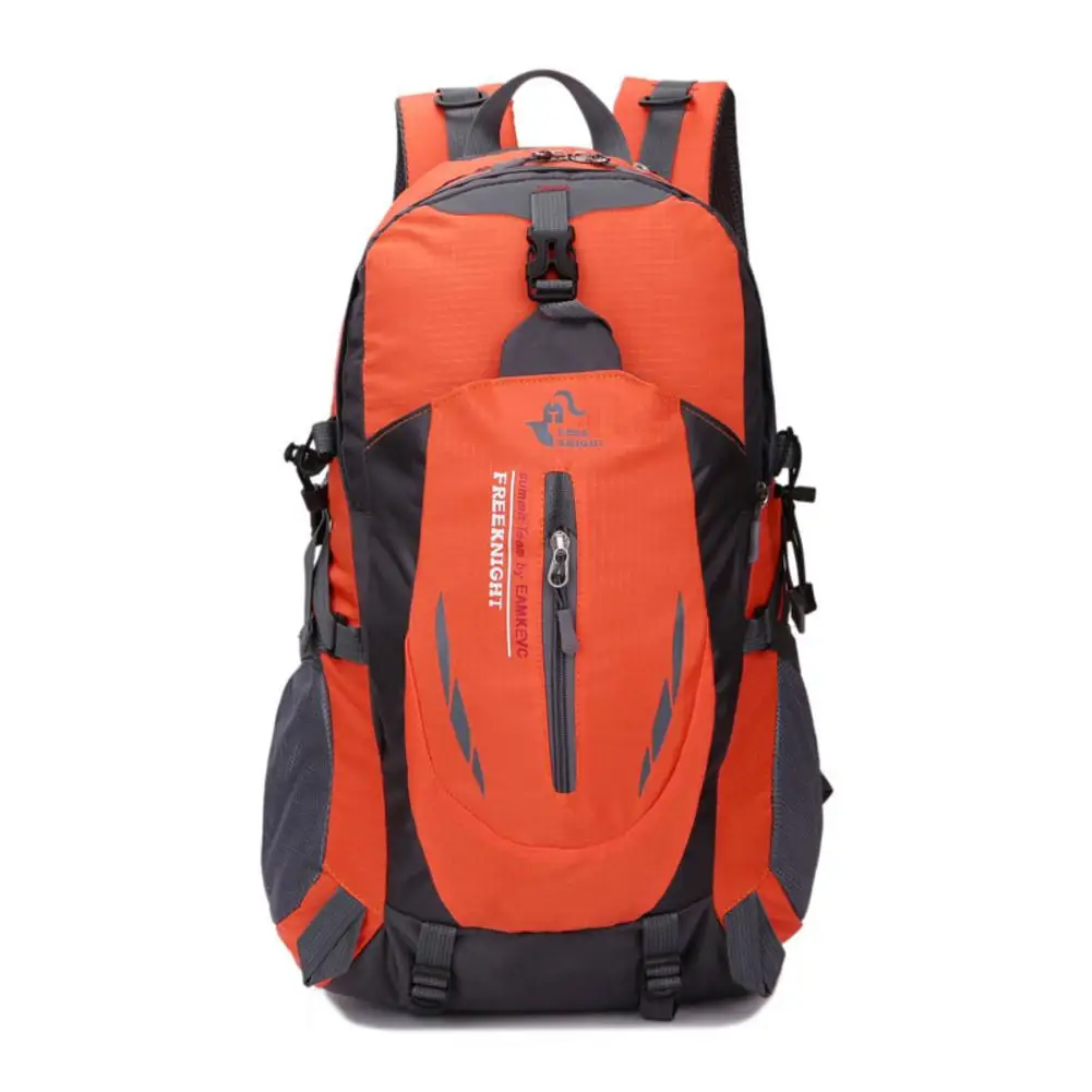 Большой рюкзак для путешествий на открытом воздухе спортивный водоотталкивающий нейлоновый оранжевый дышащий сетчатый 35L оранжевый