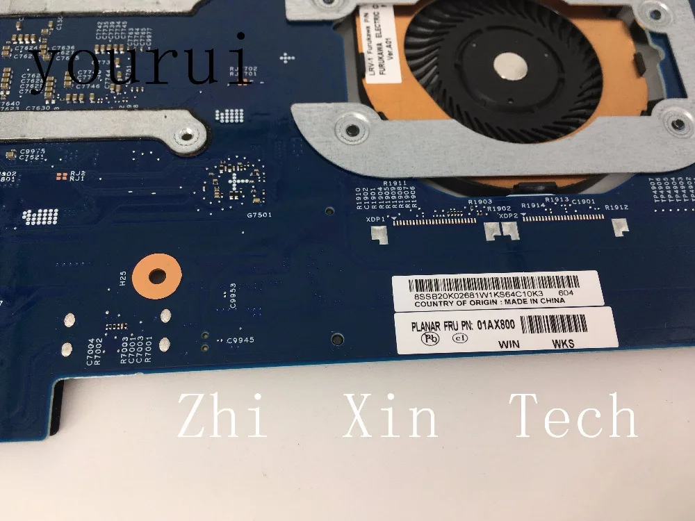Yourui для lenovo Thinkpad yoga X1 материнская плата для ноутбуков FRU: 01AX800 448.04P16.002M DDR3 W/i5-6200U Процессор полностью Тесты good work
