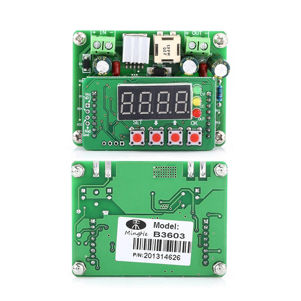 Горячая Распродажа Digital lcd цифровой модуль управления понижающий регулируемый Бак 0-36V 0-3A