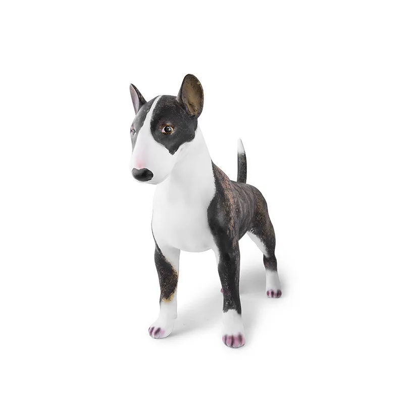 

60CM Pit Bull Terrier Statue Simulation Dogs Animal Art Sculpture Fiberglass Craftwork Storage Home Decor L2981