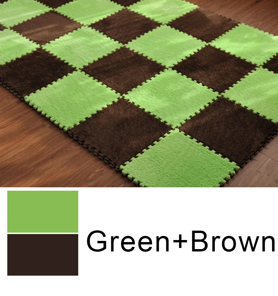 Esteira do Jogo do Bebê de Pelúcia para Crianças Lote Crianças Tapete Eva Foam Mat Desenvolvimento Puzzle Piso Macio Rastejando Jogo Playmat 10 Pçs - Mod. 254786 12 Cheap Tapetes de jogo