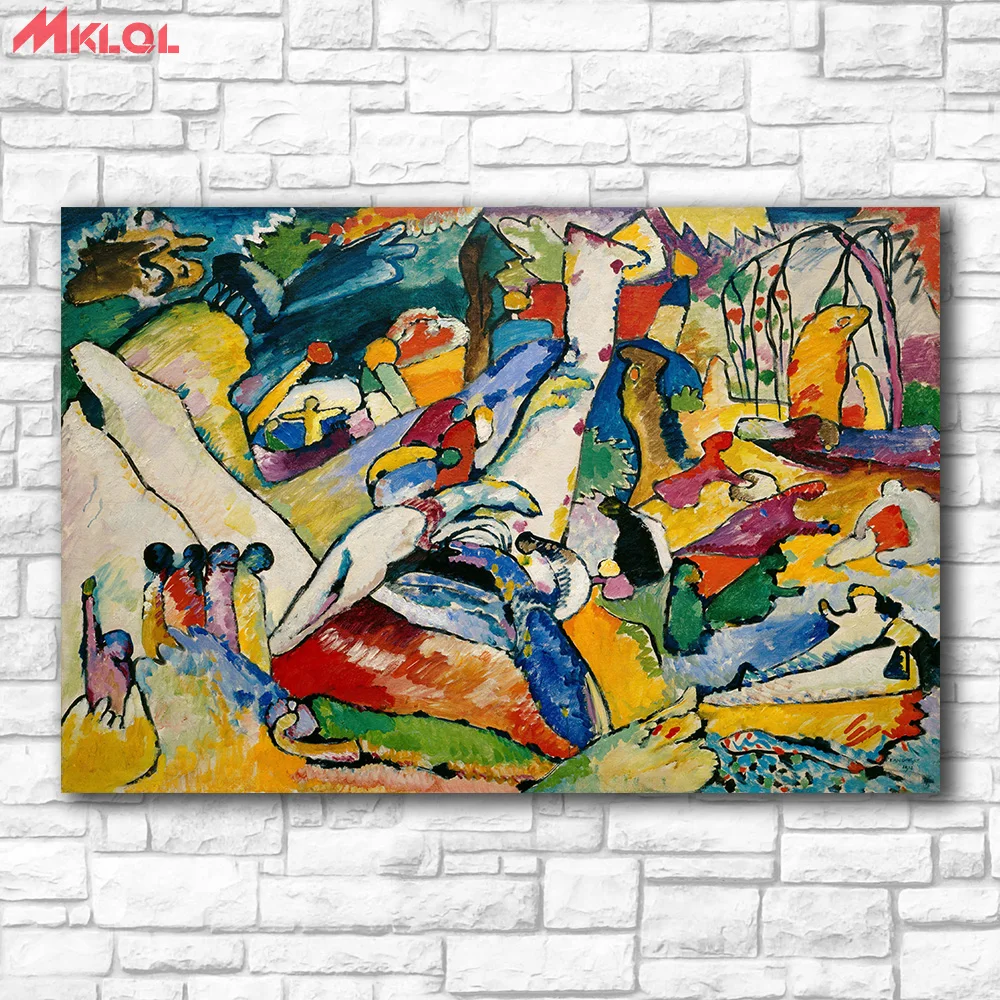Эскиз для композиции II Wassily Kandinsky декоративные краски домашний декор на холсте
