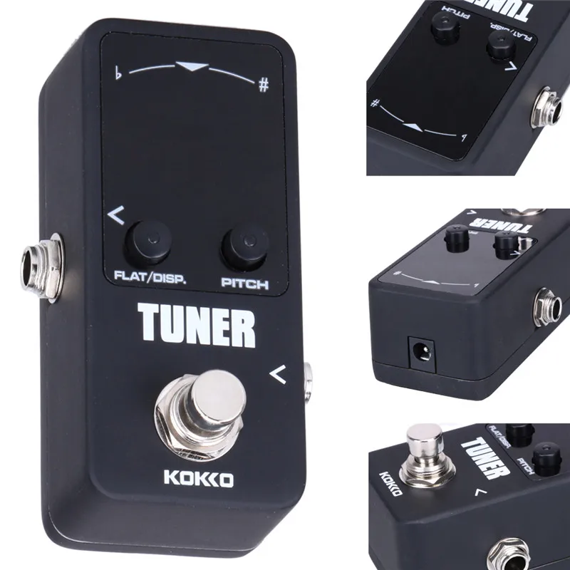 KOKKO TUNER MINI Electric Guitar Pedal Tuner Effect Device Dual Display For Guitarra Bass Guitar Violin Ukelele Instruments Part