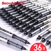 36/40PCS SNOWHITE Roller Pen Straight Liquid Quick-drying Water-based Gel Pen 0.5mm Business Signature  Kawaii School Supplies ► Photo 2/5