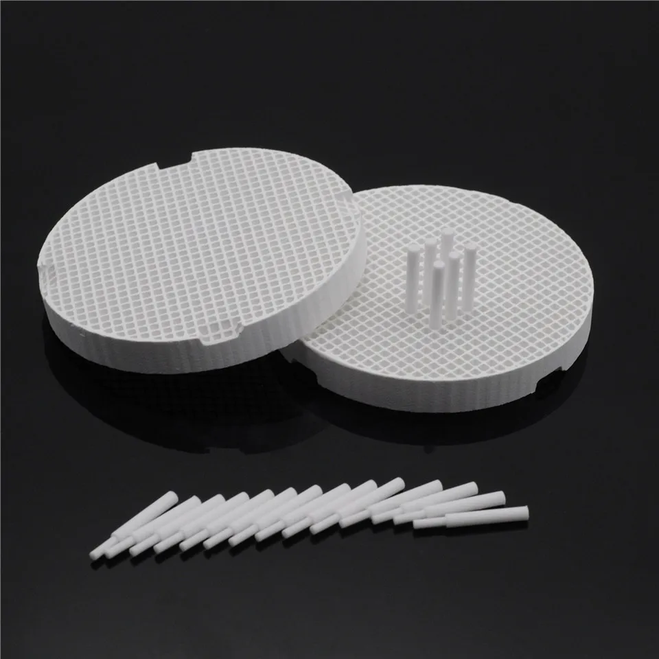 Dental 2 Porcelain Honeycomb Firing Trays &amp 20 Zirconia Ceramic Pins For Dentist Lab Item | Красота и здоровье