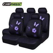 Car-pass Copertura Seggiolino Auto Universale Adatta Maggior Parte Delle Vetture Farfalla Rosa Blu Viola Interni Accessori Auto Seat Covers Proteggere