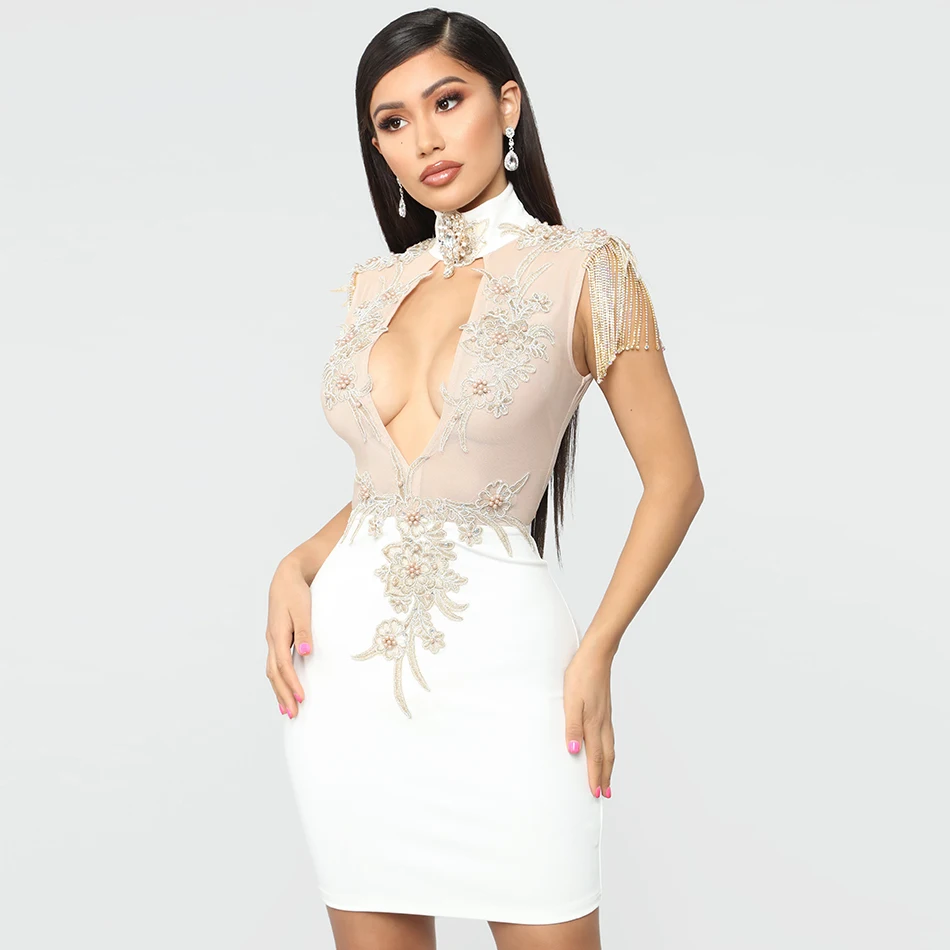 Adyce новинка женское летнее Бандажное платье Vestidos сексуальное без рукавов с