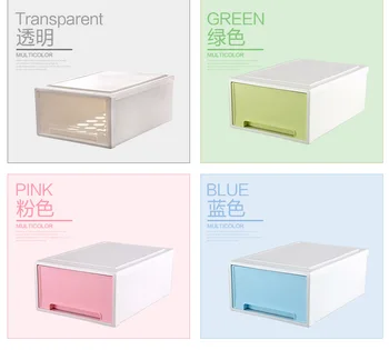 

Plastic Storage Bins Drawers Transparent Plastic Shoe Box Single Modular Drawers Drawer Storage Box Desktop Storage Lockers