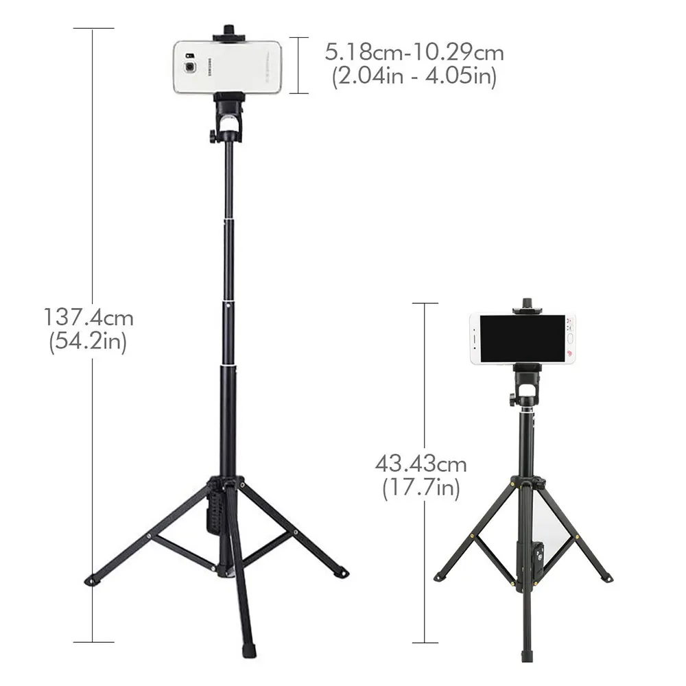 Portefeuille 3 in 1 Yunteng Selfie Stick Tripod Stand Mini Monopod Bluetooth For Iphone X 8 7 6 Xiaomi Redmi 5 Plus mi a1 Holder (4)