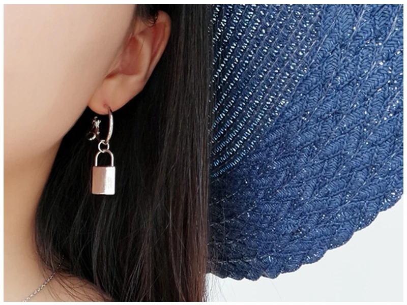 Lock Key Earrings (4)