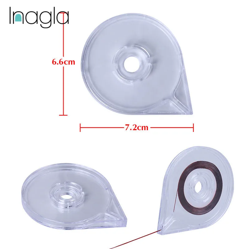 

Inagla Nail Art Striping Tape Line Cases Tool Sticker Roller Boxs Holders Clear Design Striping Tape Line Case Holder Box