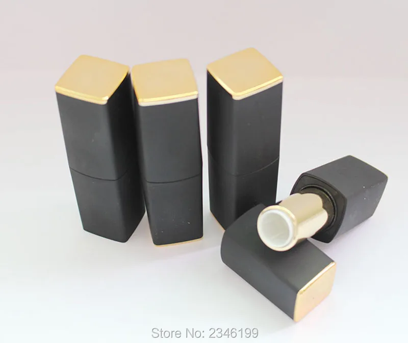 

30pcs/lot Superior Grade Matte Black 12.1mm Empty Lipstick Tube, DIY Magnetic Snap Lip Balm Tube/Lip Cream Container