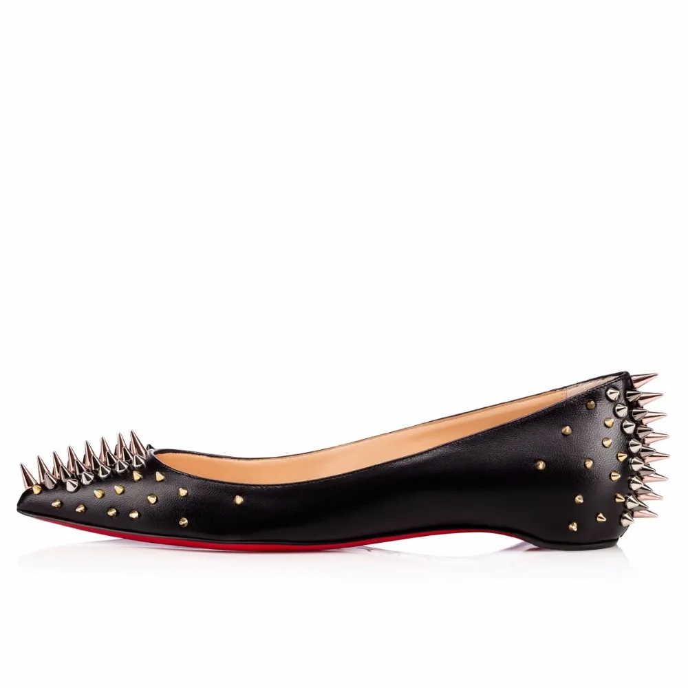 As Luxe Femme Schoenen Rue Mode Picture Picture Vrouw Cuir Nouvelle 2018 Chaussures En Mules Pointu Casual Métal De as Mocassins Rivet Appartements wYxOEfAqUn