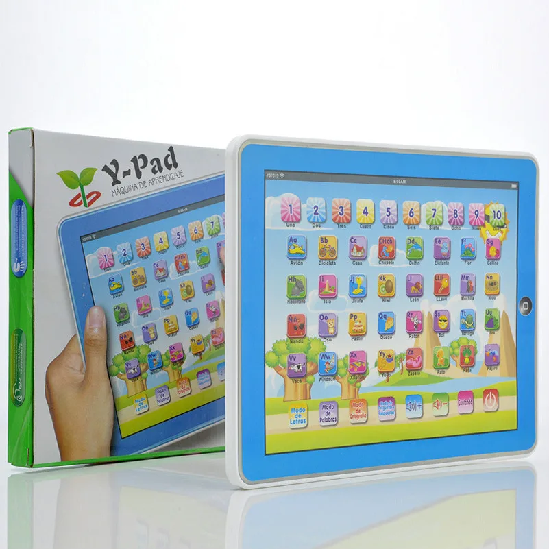 Eva2king Baby Spanish Learning Machine Electronic Touch Tablet Toys Pad
