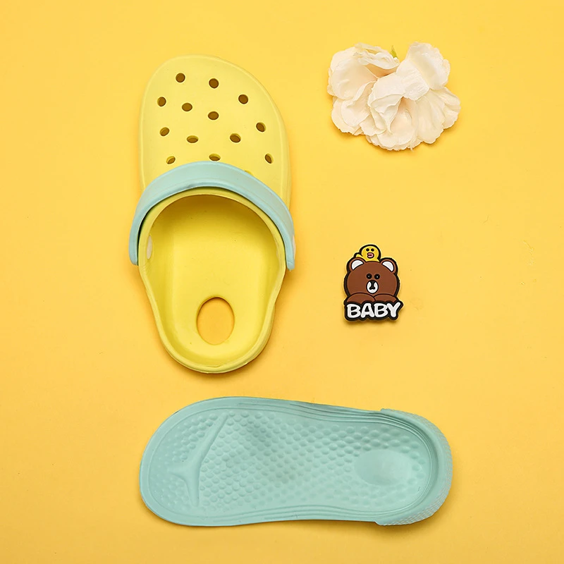 Summer Sandals Boys Cartoon Water Beach Croc Shoes For Kids Bear Bunny Anti slip Baby Girls Clogs Garden Children Slippers
