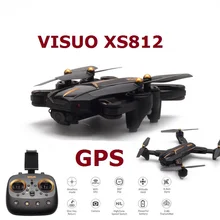 VISUO XS812 gps Радиоуправляемый Дрон с 2-мегапиксельной/5MP HD камерой 5G wifi FPV удерживающий высоту дроны один ключ возврат Квадрокоптер пульт дистанционного управления игрушка