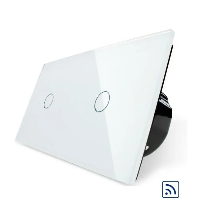 

Touch Switch Luxury Crystal Glass Panel Smart Switch, Remote&Touch Control Wall Light Switch VL-C701R-11/VL-C701R-11