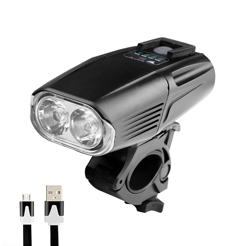 Cyclezone USB Rechargeable Bike Light XML T6 LED Bicycle Front Light MTB Cycling Light  Bicycle Head Lamp Built-in battery A30
