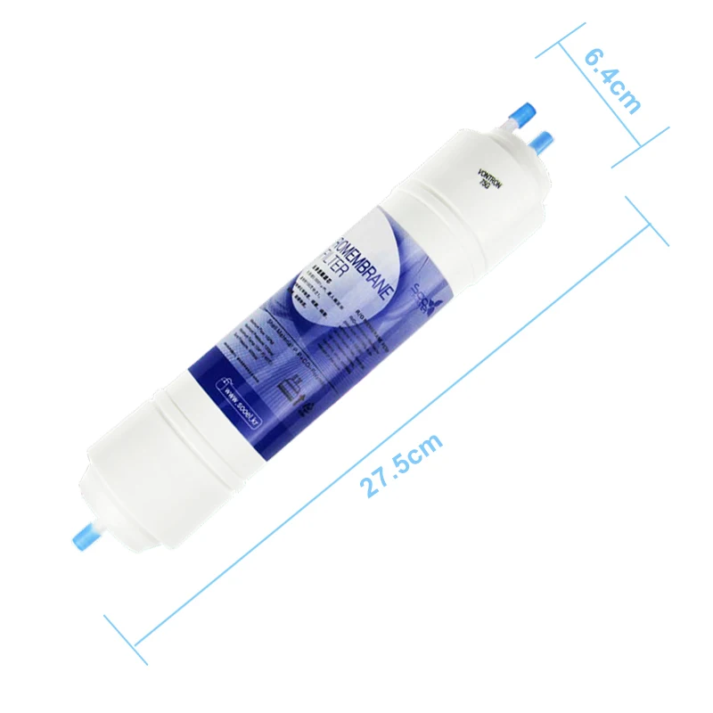 11 inch WATER FILTER  50 GPD RO MEMBRANE with 3 fittings Water Purifier Cartridge Aquarium REVERSE OSMOSIS Household  (3)