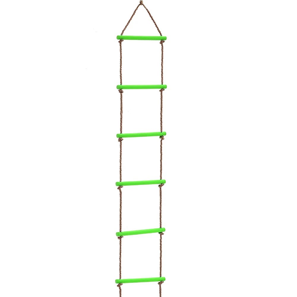 Лестница детская альпинистская игрушка Детские спортивные качели Веревка безопасности фитнес-игрушки - Цвет: Green
