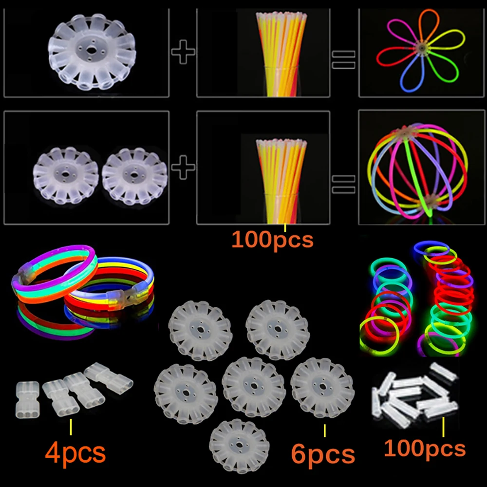 100 шт светящиеся палочки оптом светильник для вечеринки палочки Браслеты Экстра яркие новые модные светящиеся вечерние Sticklight вечерние аксессуары