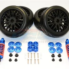 Сплав ралли гонки демпфер и шины-4 шт. комплект SLA087102FR для SLASH 4x4 и SLASH 4X4 68086-21 LCG